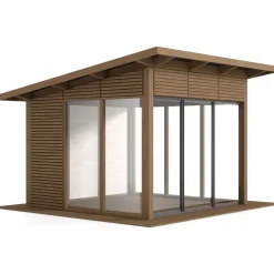 Lasipaviljonki pulpettikatolla 3x3m Lasipaviljongit
