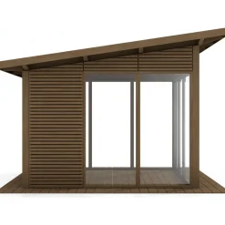 Lasipaviljonki pulpettikatolla 3x3m Lasipaviljongit
