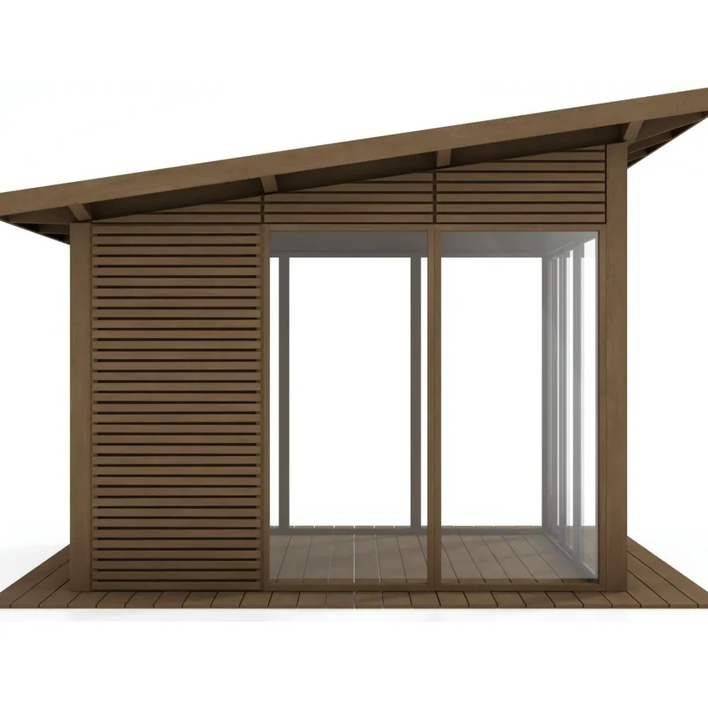 Lasipaviljonki pulpettikatolla 3x3m Lasipaviljongit