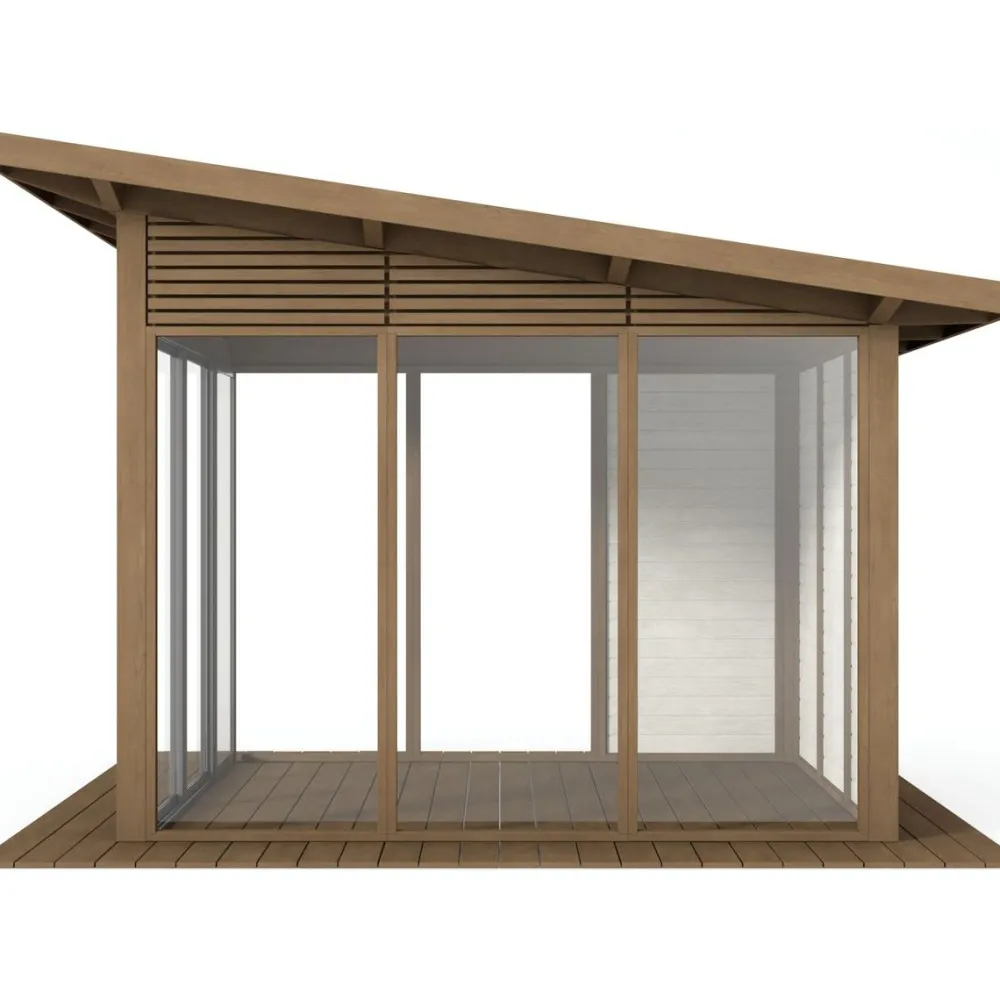 Lasipaviljonki pulpettikatolla 3x3m Lasipaviljongit