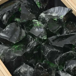Online Lasiset koristekivet vihreä 60-120mm 25 kg Koristekivet