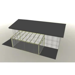 Lasiterassi 4x2,5 4000x2500 mm eri värejä*Maakunnan Lasi