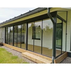Lasiterassi 4x2,5 4000x2500 mm eri värejä*Maakunnan Lasi