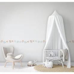 Lastenhuoneen boordi Kids Walls 45868, vinyylipinta, 0.18x5m, pilvi, monivärinen*Tapetit.fi Sale