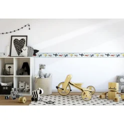 Lastenhuoneen boordi Kids Walls 45818, vinyylipinta, 0.18x5m, sininen*Tapetit.fi