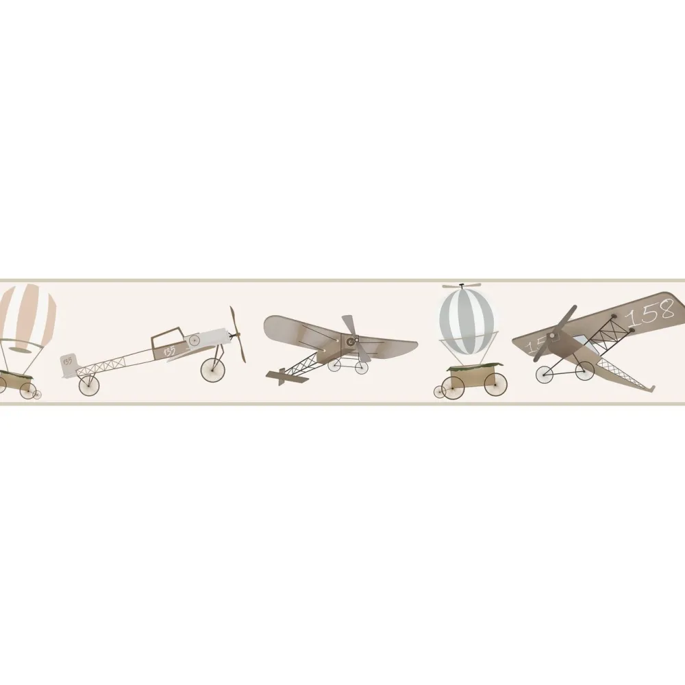 Sale Lastenhuoneen boordi Kids Walls 45857, vinyylipinta, 0.18x5m, beige Tapettiboordit