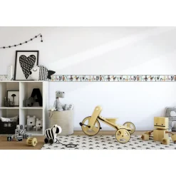 Lastenhuoneen boordi Kids Walls 45876, vinyylipinta, 0.18x5m, monivärinen Tapettiboordit