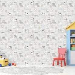 Hot Lastenhuoneen tapetti Tiny Tots 2 G78374-77, eläin Lastenhuoneen Tapetit