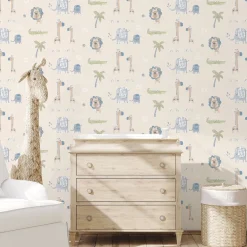 Clearance Lastenhuoneen tapetti Tiny Tots 2 G78378-79, eläin Lastenhuoneen Tapetit