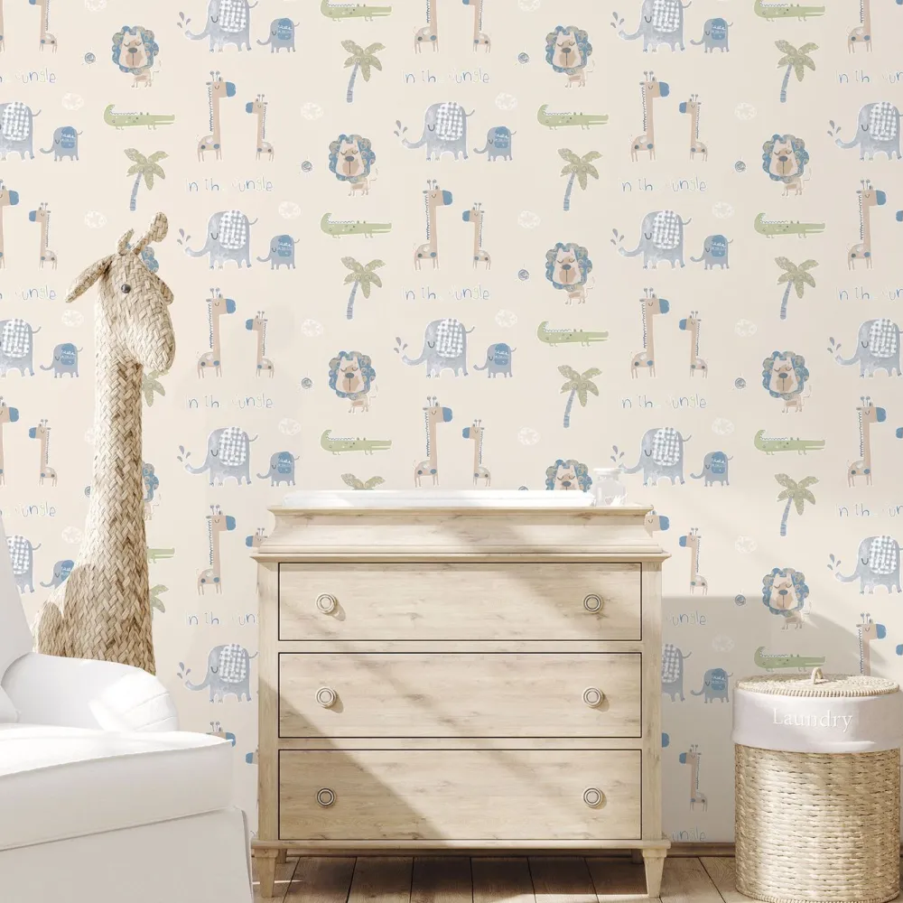 Clearance Lastenhuoneen tapetti Tiny Tots 2 G78378-79, eläin Lastenhuoneen Tapetit