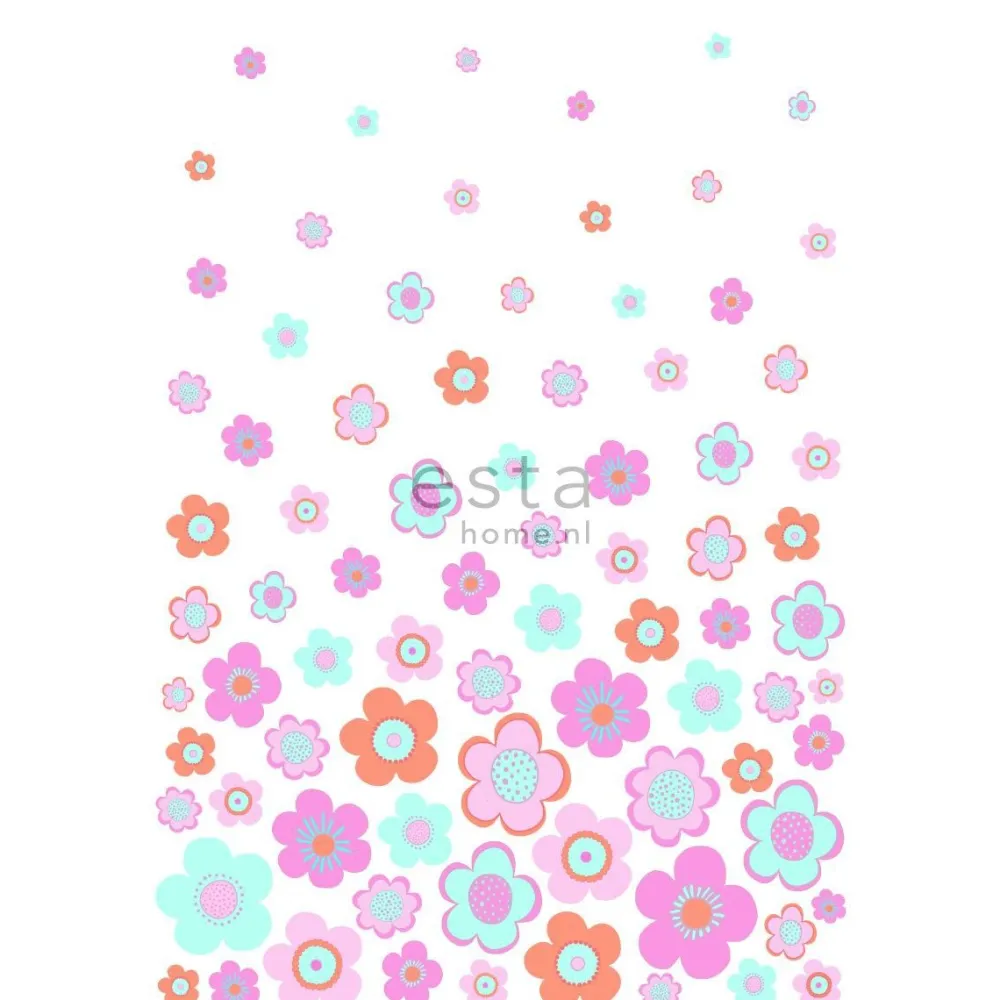 Lastenhuoneen tapetti PhotowallXL Vintage Flowers 158709 1860x2790 mm*Esta Online