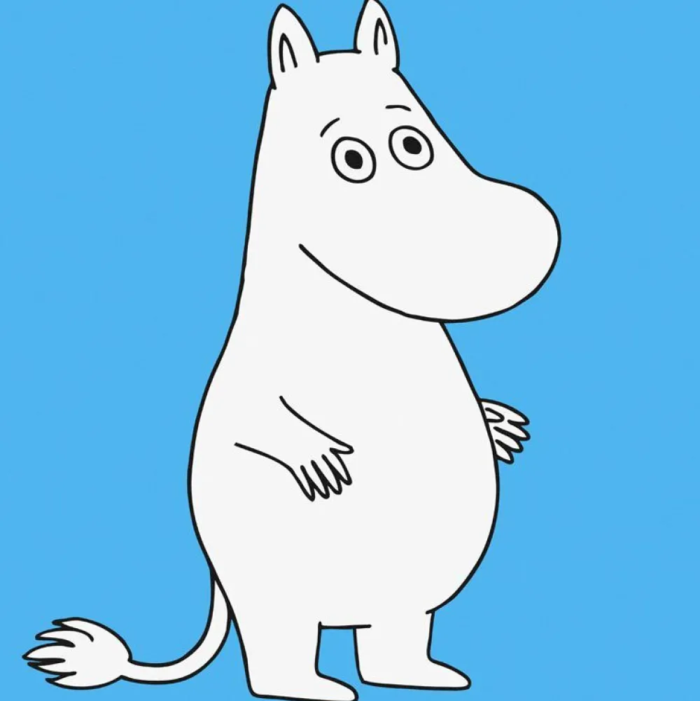 Lastenhuoneen tapetti Moomin 5181-1, 0,53x11,2m, sininen, non-woven*Sandudd Sale