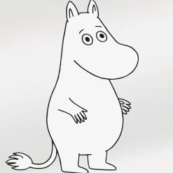 Clearance Lastenhuoneen tapetti Moomin 5181-4, 0,53x11,2m, helmiäinen/valkoinen, non-woven Lastenhuoneen Tapetit