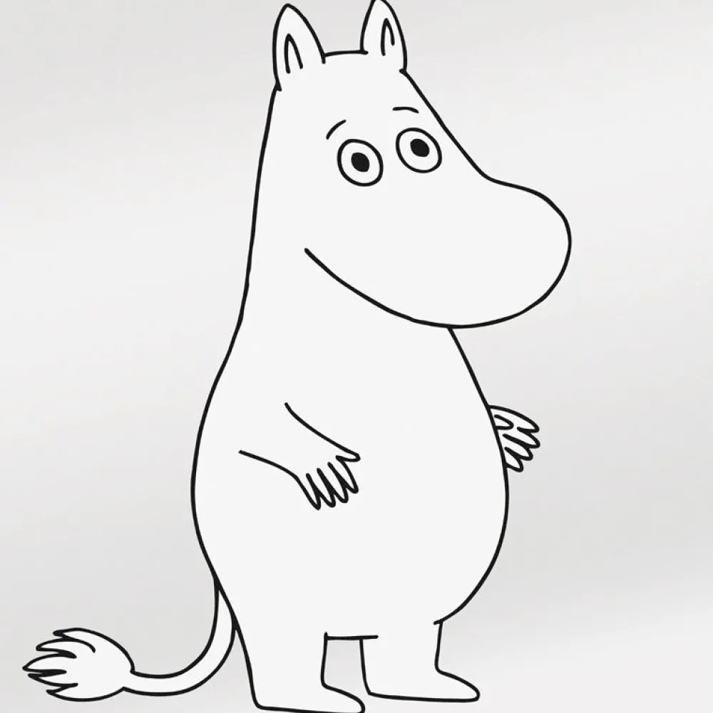 Clearance Lastenhuoneen tapetti Moomin 5181-4, 0,53x11,2m, helmiäinen/valkoinen, non-woven Lastenhuoneen Tapetit