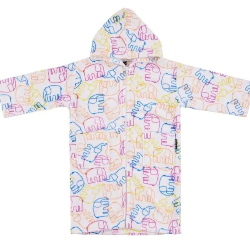Discount Lasten kylpytakki Elefantti Villi, monivärinen, eri kokoja Kylpyhuonetekstiilit