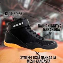 New Lasten Painikengät Core, musta, eri kokoja Urheilukengät