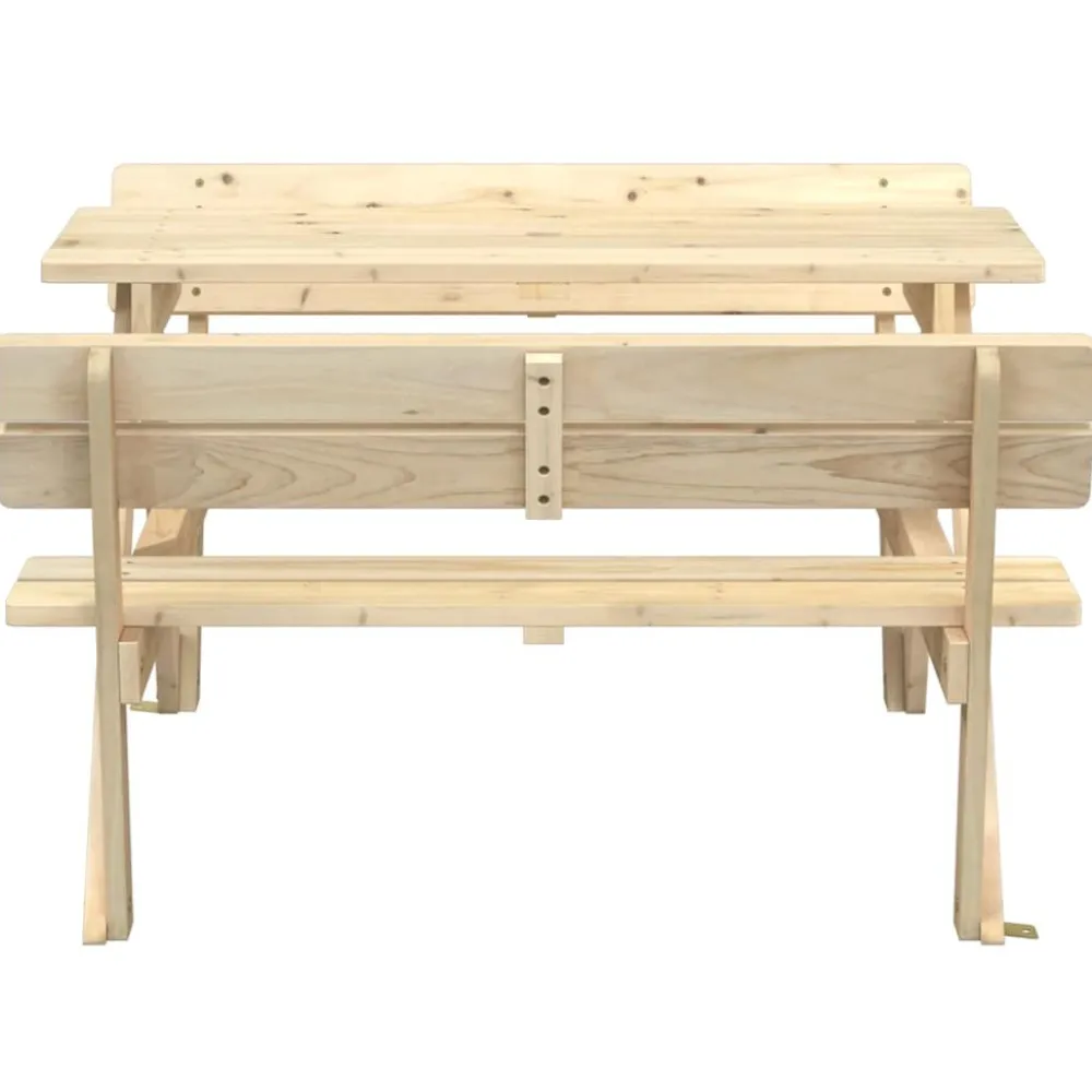 Lasten piknikpöytä, 4 lapselle, aurinkovarjoreikä, täysi kuusi, eri värejä (38276)*FinePRICE Online