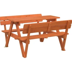 Lasten piknikpöytä 4 lapselle aurinkovarjolla täysi kuusi (81620)*FinePRICE Hot