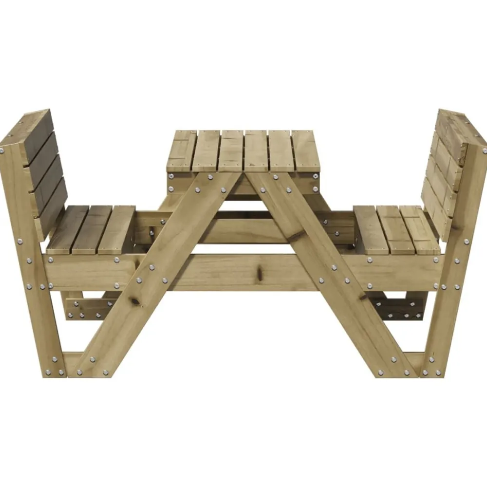 Discount Lasten piknikpöytä 88x122x58 cm, eri materiaaleja ja värejä (33989) Lasten Pihakalusteet