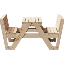 Discount Lasten piknikpöytä 88x122x58 cm, eri materiaaleja ja värejä (33989) Lasten Pihakalusteet