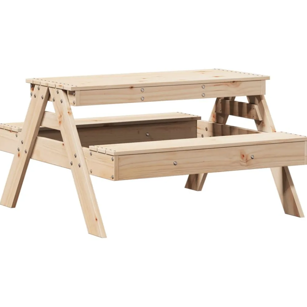 New Lasten piknikpöytä 88x97x52 cm, eri värejä (33988) Lasten Pihakalusteet