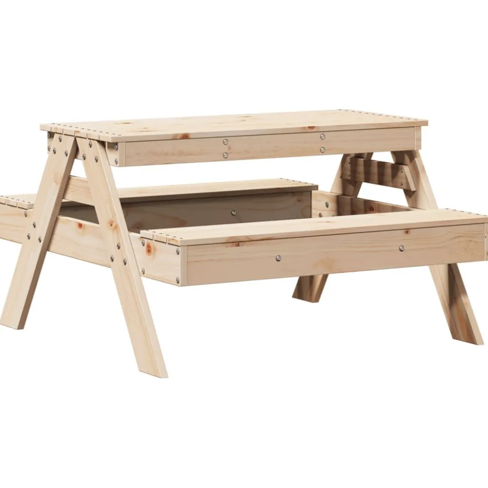 New Lasten piknikpöytä 88x97x52 cm, eri värejä (33988) Lasten Pihakalusteet
