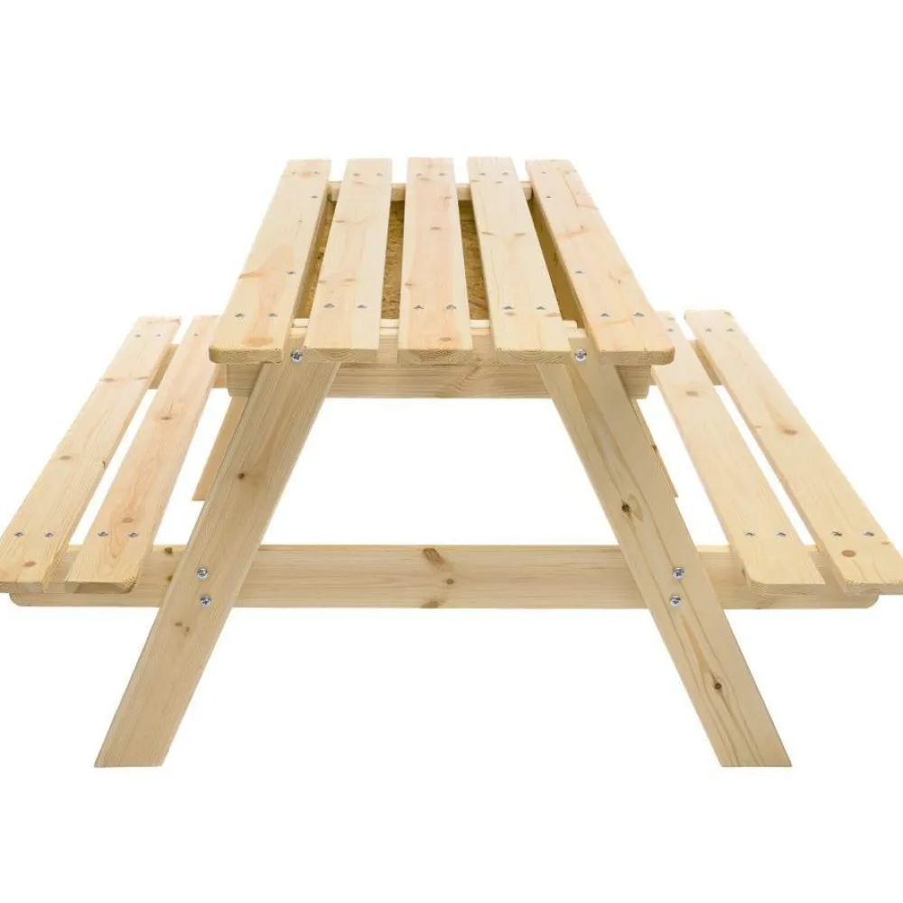 Best Lasten pöytäryhmä säilytystilalla M010-1, 90x90x50cm Lasten Pihakalusteet