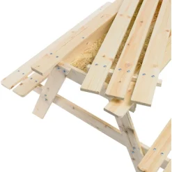 Best Lasten pöytäryhmä säilytystilalla M010-1, 90x90x50cm Lasten Pihakalusteet