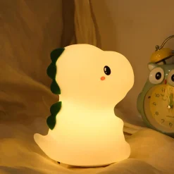 Sale Lasten pöytävalaisin Dino RGB ladattava valkoinen Lasten Valaisimet