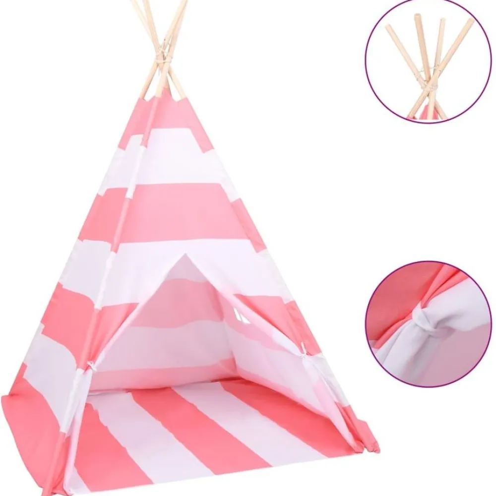 Lasten tiipiiteltta+laukku peachskin 120x120x150cm Lelut