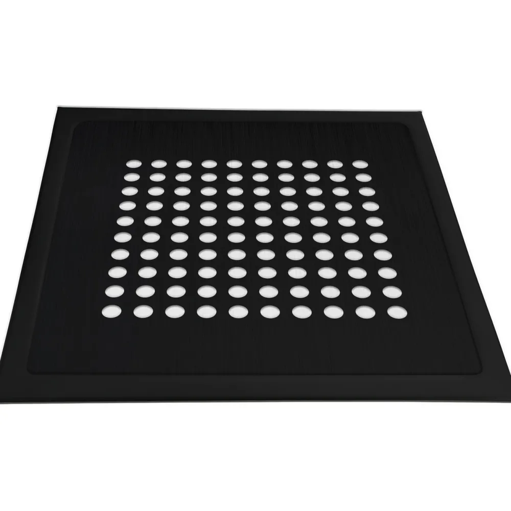 Hot Lattiakaivon kansi Design Neliö Mattamusta RST 197 x 197 mm Lattiakaivot