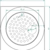 Lattiakaivon kansi Matta putkelle RST 197 x 197 mm*PP-Tuote New