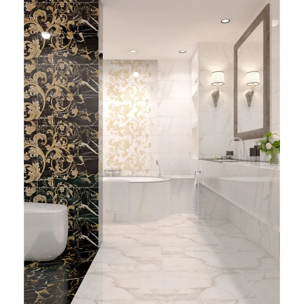 Best Lattialaatta GoldenTile Saint-Laurent 60x60 cm musta Pakkasenkestävät Laatat|Lattialaatat