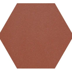 Lattialaatta Natura 6-kulmainen Punainen himmeä sileä 115x100 mm*Pukkila Hot