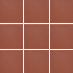 Lattialaatta Natura tiilenpunainen matta tasapintainen 96x96 mm lasikuituverkossa*Pukkila Hot