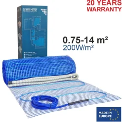 Lattialämmitysmatto THM200 0,75 m², 200W/m², 150W*Grand Meyer Sale