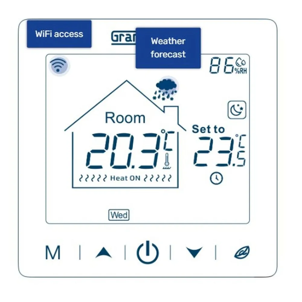 Lattialämmitysmatto , 170 W/m² + Wi-Fi termostaatti SN-10, eri kokoja Lattialämmitysmatot|Lattialämmitys