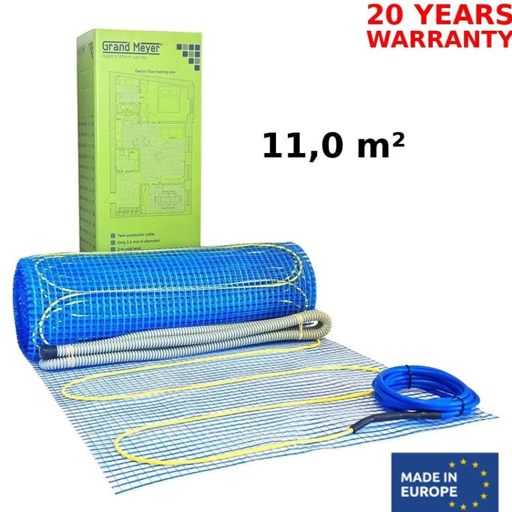 Lattialämmitysmatto EcoNG170, 170 W/m², eri vaihtoehtoja Lattialämmitysmatot|Lattialämmitys