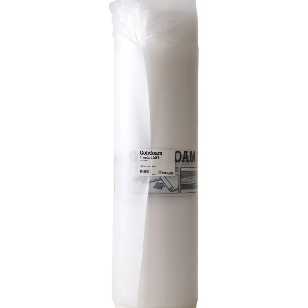 Clearance Lattian alusmateriaali Combifoam 50m², askeläänieriste ja kosteussulku, valkoinen Lattioiden Tarvikkeet