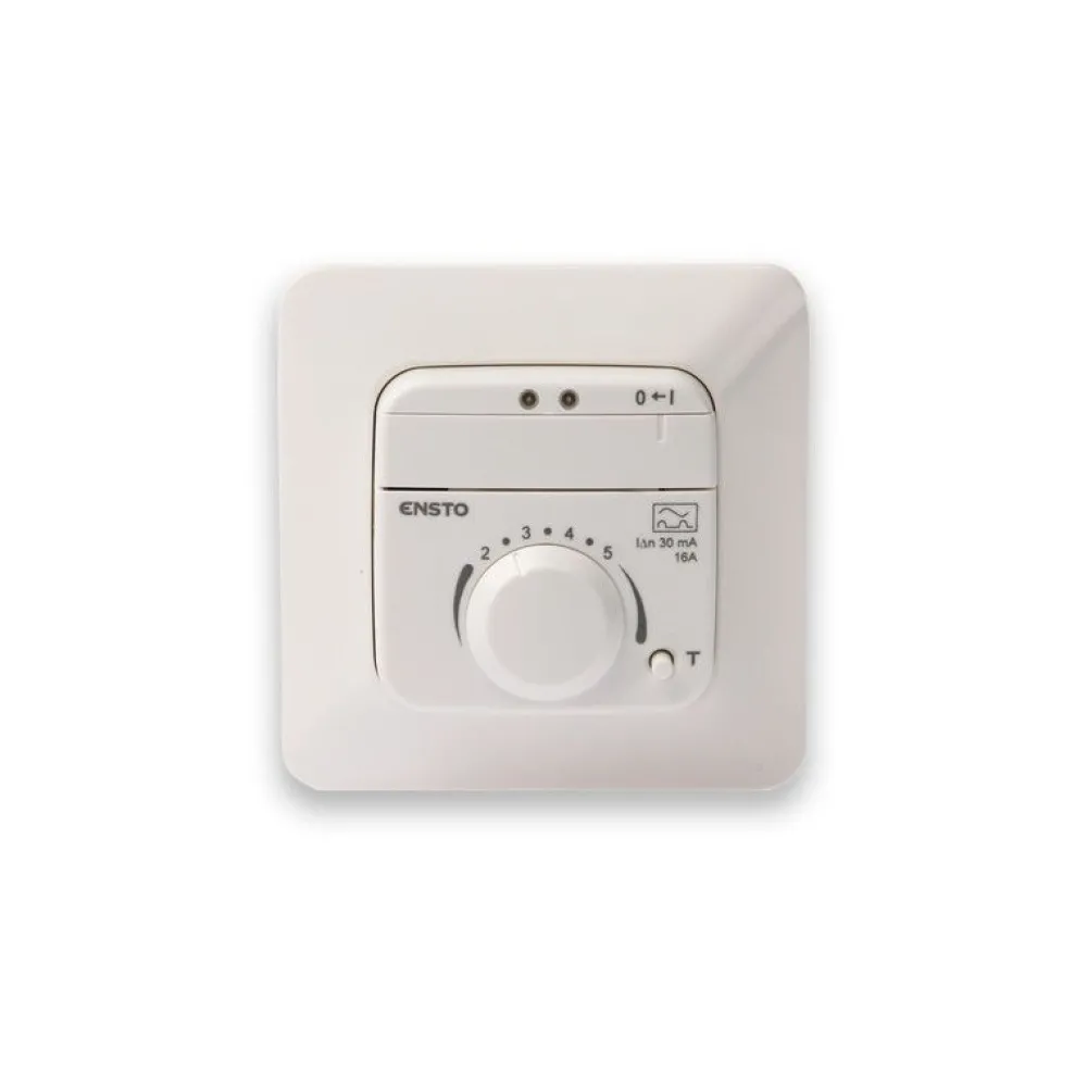 Lattiatermostaatti ECO10BTW-J 10A 230V vikavirtasuojalla*Ensto Outlet