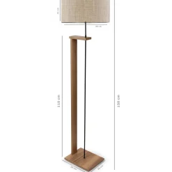 Lattiavalaisin AYD-2822, beige/ruskea*Linento Lighting Outlet