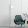 Lattiavalaisin Dor v2, musta*Linento Lighting Clearance
