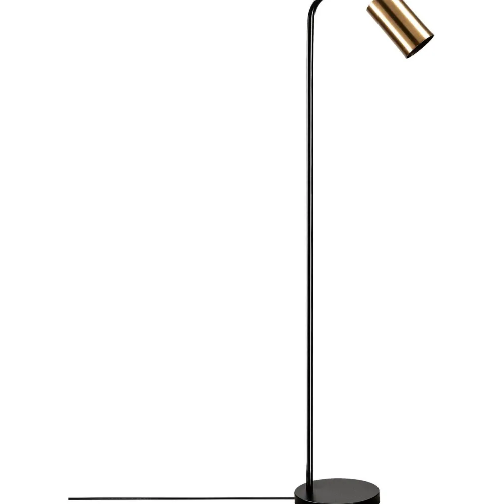 Discount Lattiavalaisin Emek 120 cm musta/kulta Lattiavalaisimet