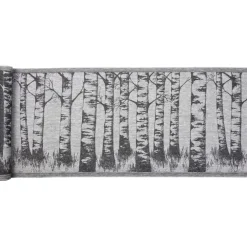 Laudeliina Koivikko 45x160 cm valkoinen/musta*Jokipiin Pellava Clearance