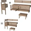 Laudepaketti Formula 22 2200/450 mm kulmalaude haapa*Harvia Clearance
