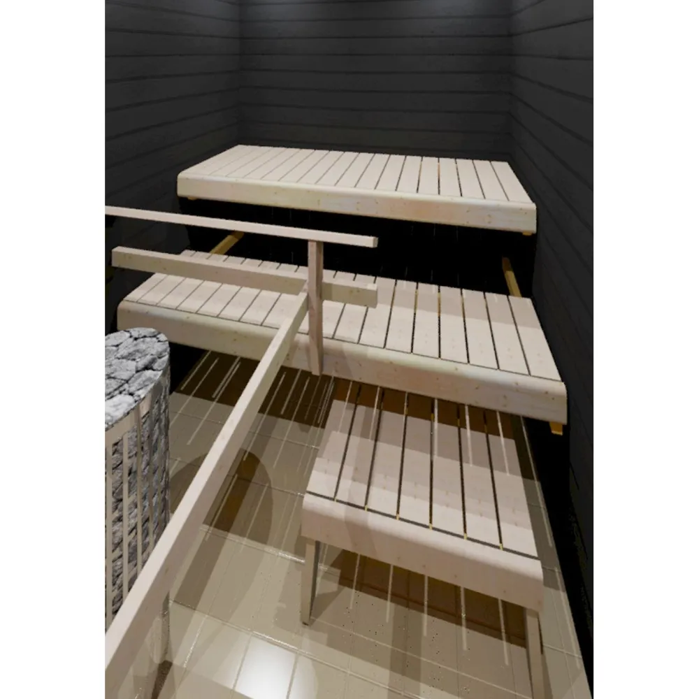 Laudepaketti Basic 180 leveys max 1800 mm kuusi 53/41*Prosauna Hot