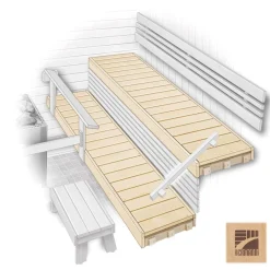 Hot Laudetaso , puuvalmis, eri vaihtoehtoja Laude-Elementit