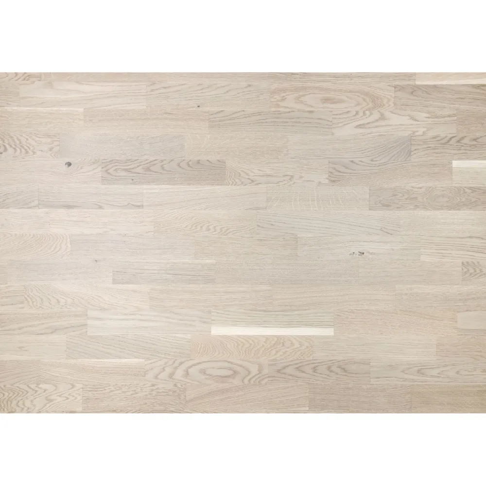 Lautaparketti Baltic Wood Country Tammi, 3-sauva, 13,3mm, valkoinen mattalakattu*Floor Experts Sale