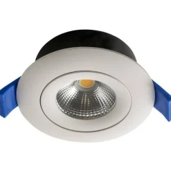 LED-alasvalo Compact, Ø90x40mm, IP44, 7W/830, himmennettävä, suunnattava, valkoinen*Airam Outlet