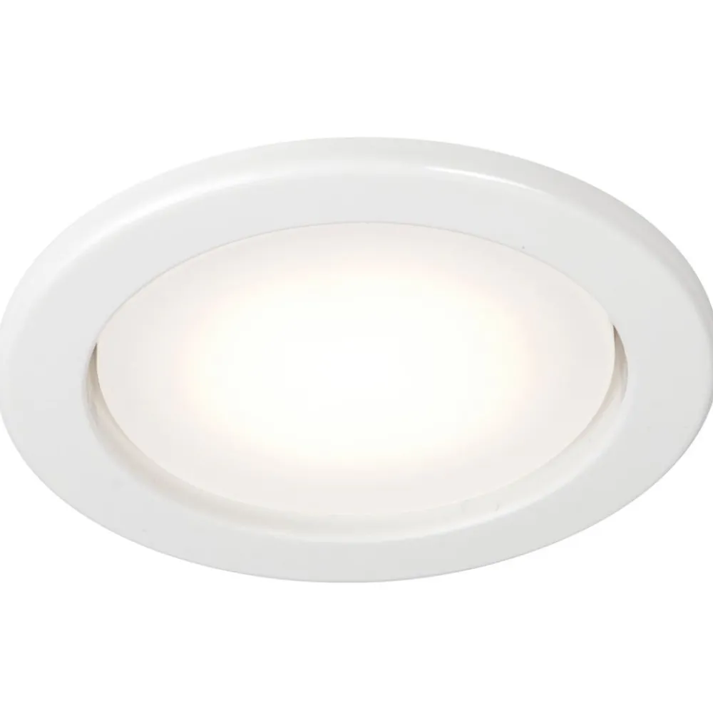 LED-alasvalo Planex, 5W/828, GX53, Ø104x39mm, IP23, valkoinen*Airam Hot